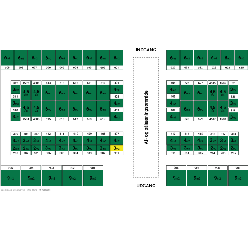3 m2 DEPOTRUM nr. 301
