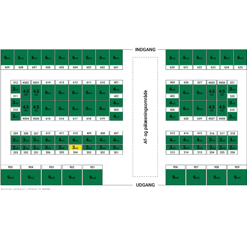 3 m2 DEPOTRUM nr. 304