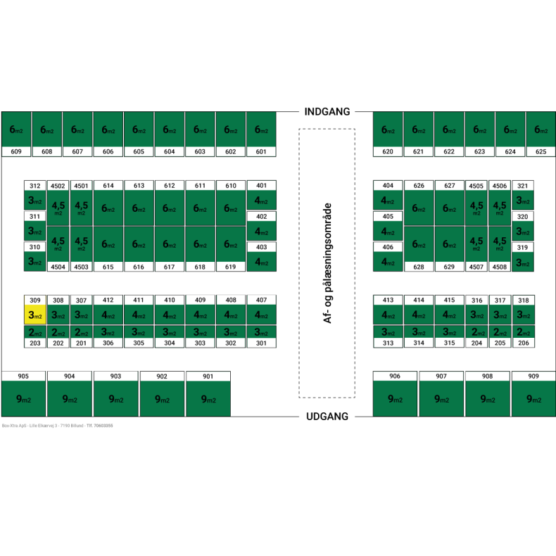 3 m2 DEPOTRUM nr. 309