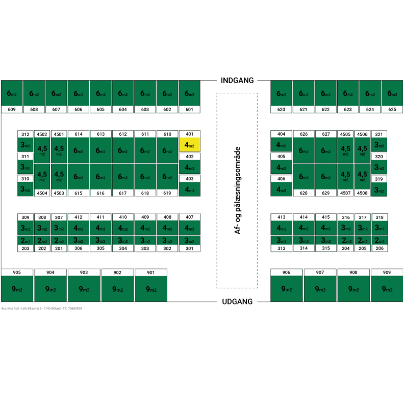 4 m2 DEPOTRUM nr. 401