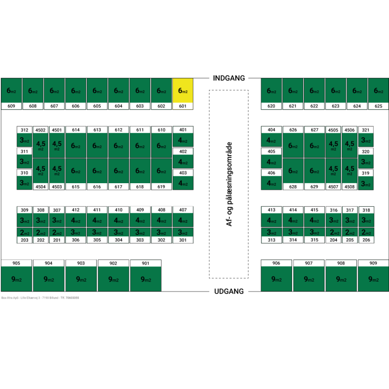 6 m2 DEPOTRUM nr. 601