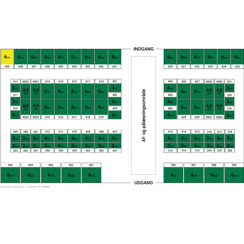 6 m2 DEPOTRUM nr. 609