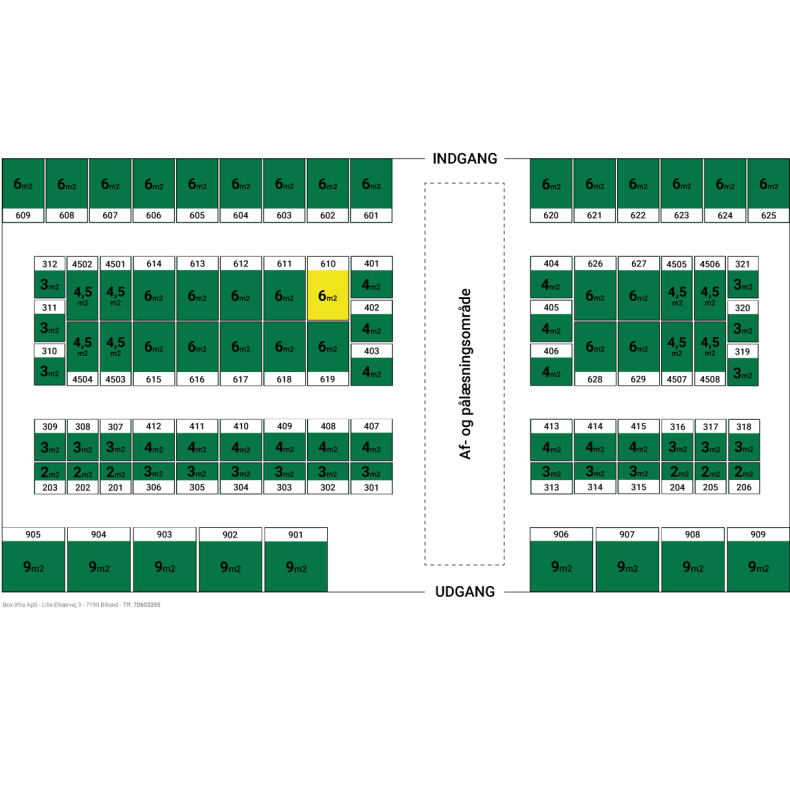 6 m2 DEPOTRUM nr. 610