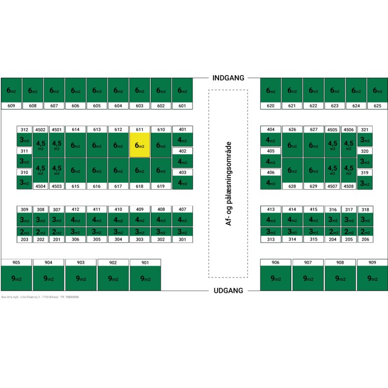 6 m2 DEPOTRUM nr. 611