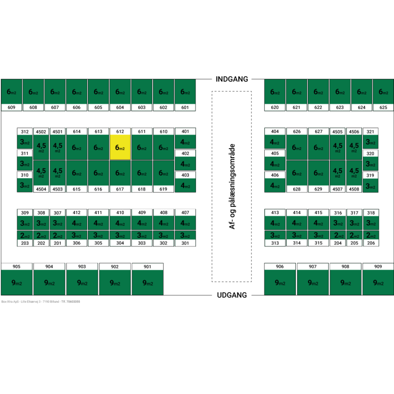 6 m2 DEPOTRUM nr. 612