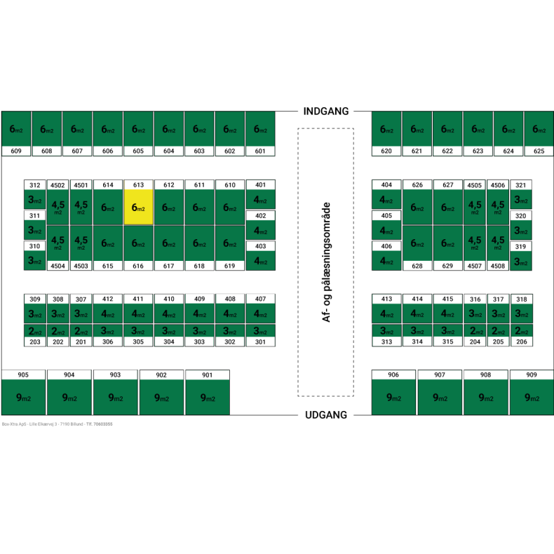 6 m2 DEPOTRUM nr. 613