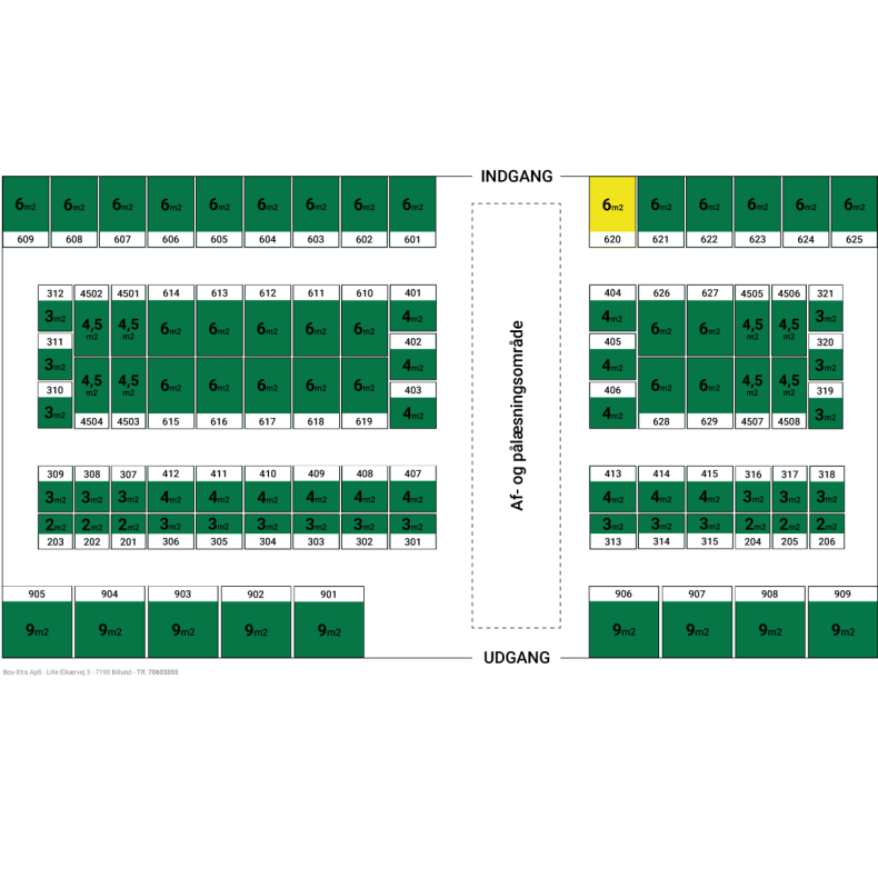 6 m2 DEPOTRUM nr. 620