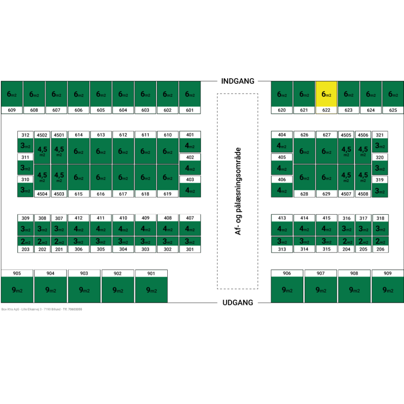 6 m2 DEPOTRUM nr. 622