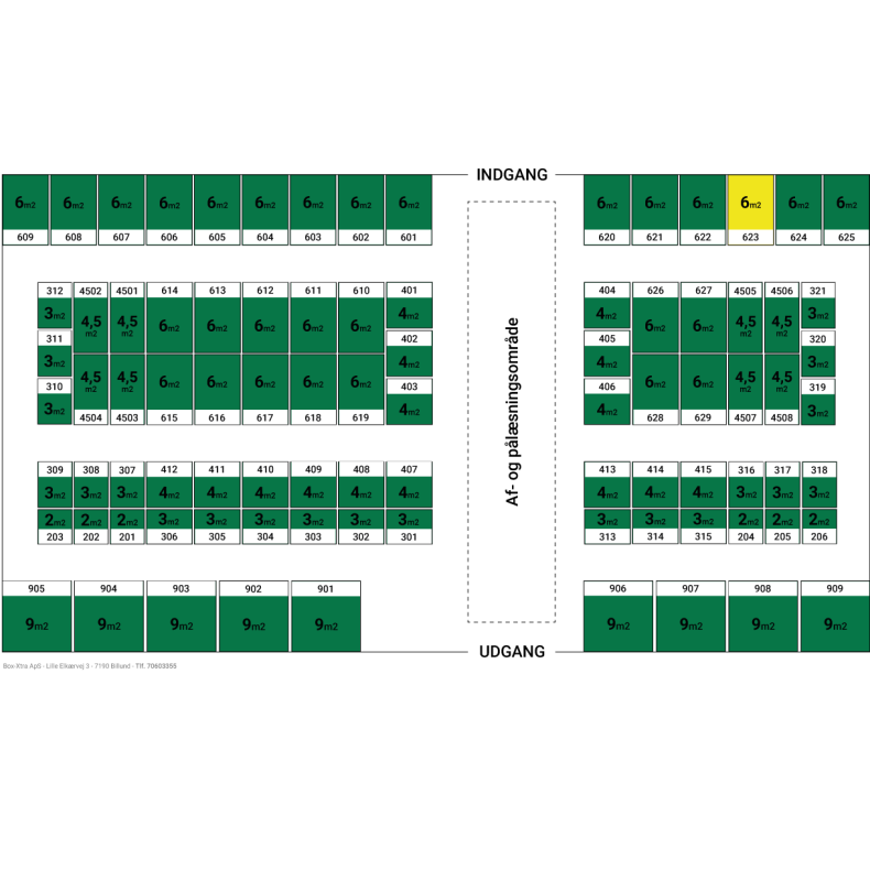 6 m2 DEPOTRUM nr. 623
