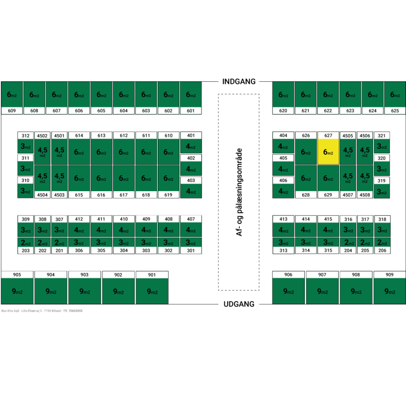 6 m2 DEPOTRUM nr. 627