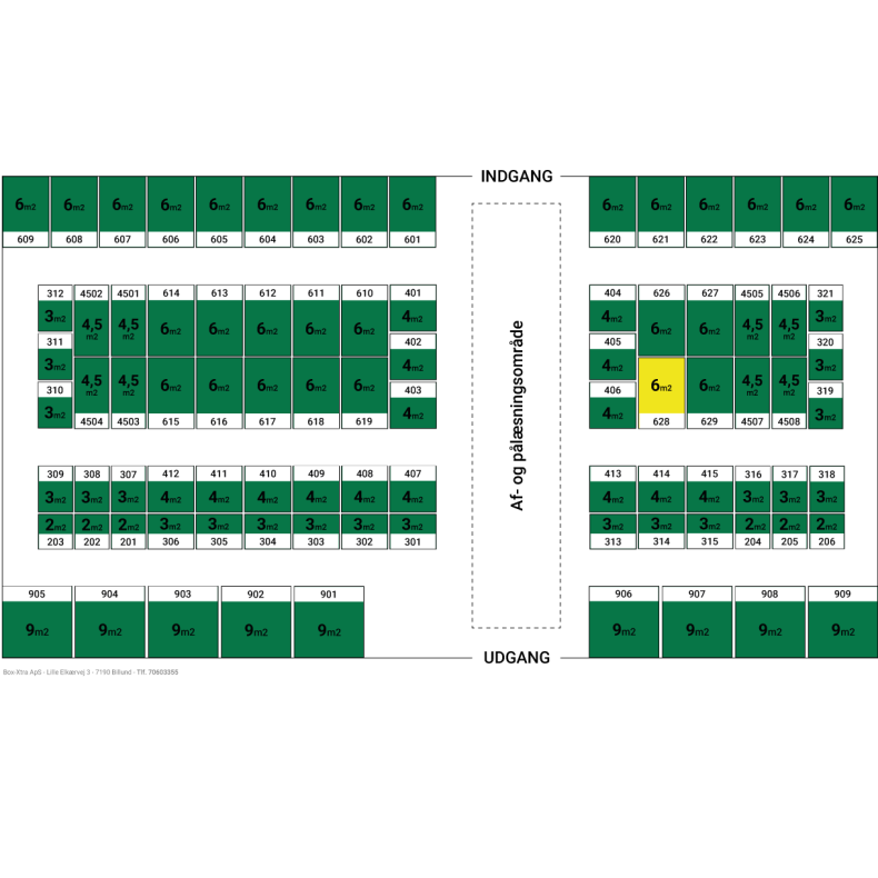 6 m2 DEPOTRUM nr. 628
