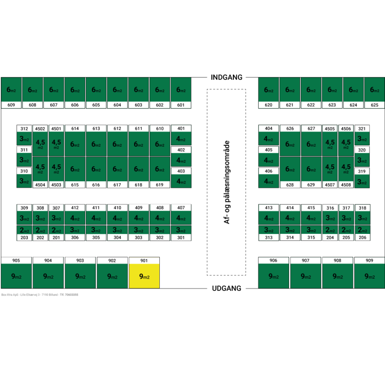 9 m2 DEPOTRUM nr. 901
