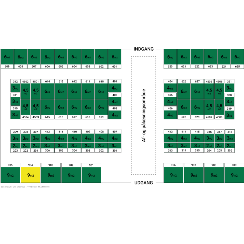 9 m2 DEPOTRUM nr. 904