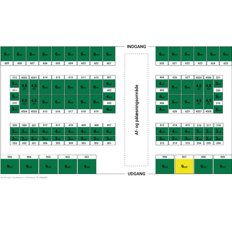 9 m2 DEPOTRUM nr. 907