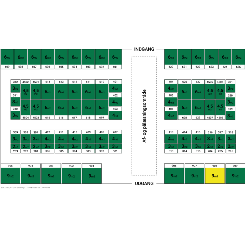 9 m2 DEPOTRUM nr. 908