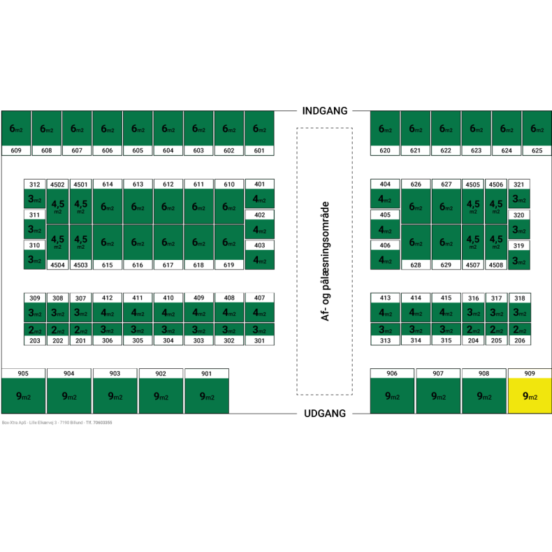 9 m2 DEPOTRUM nr. 909